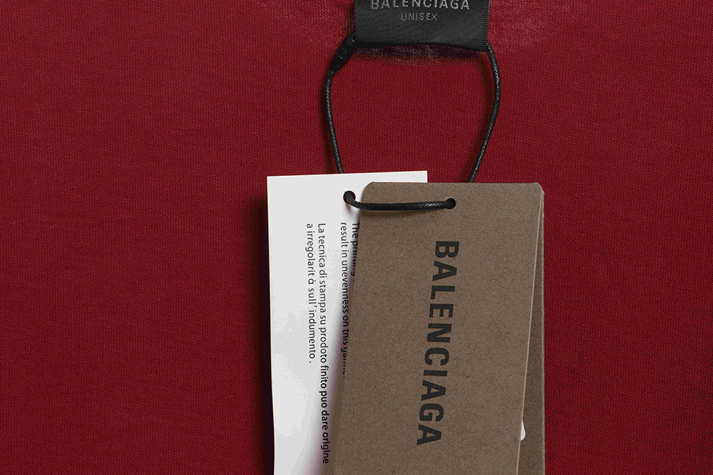 Ba*len*cia*ga masking tape short sleeve tsk2