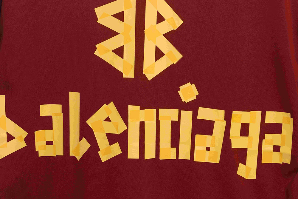 Ba*len*cia*ga masking tape short sleeve tsk2