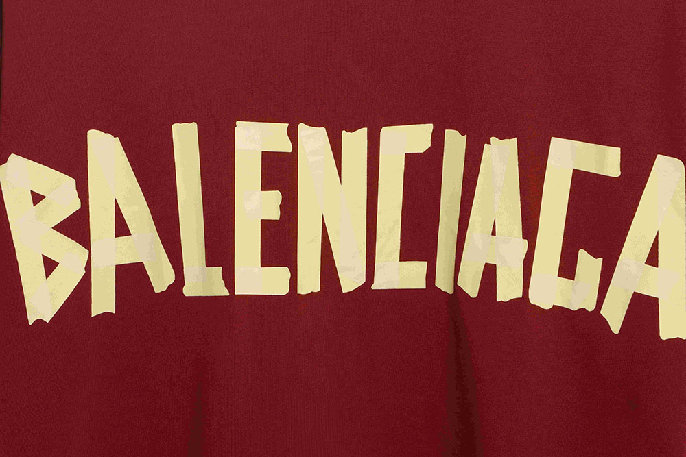 Ba*len*cia*ga masking tape short sleeve tsk2