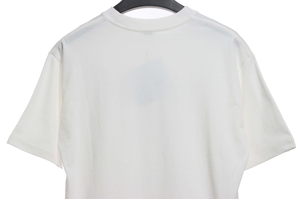 Ce**e plaid letter print short sleeves tsk1