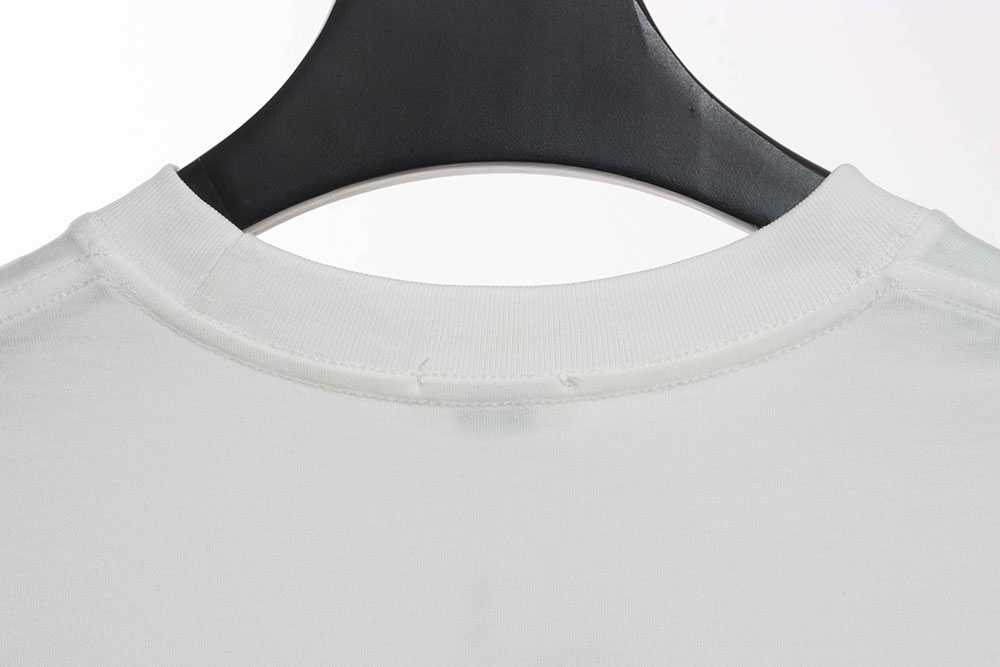 Ce**e plaid letter print short sleeves tsk1