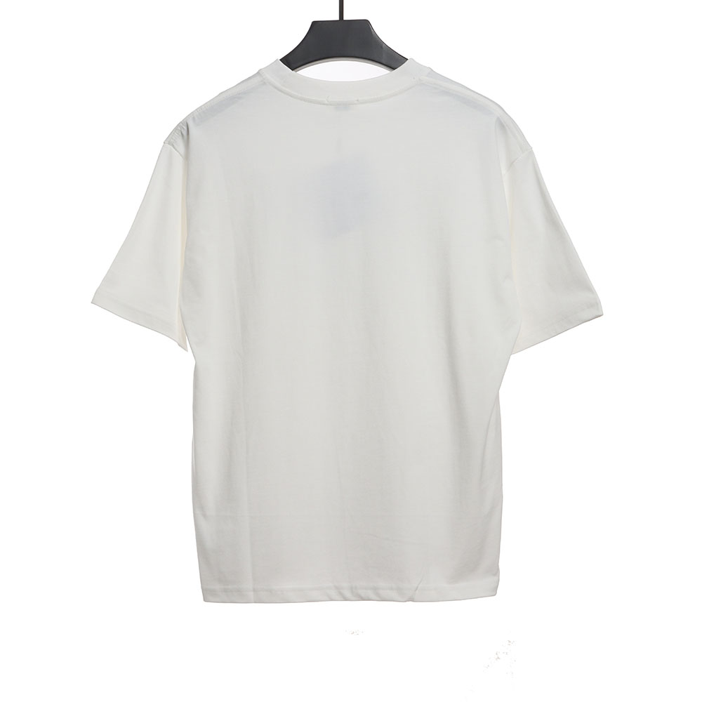 Ce**e plaid letter print short sleeves tsk1