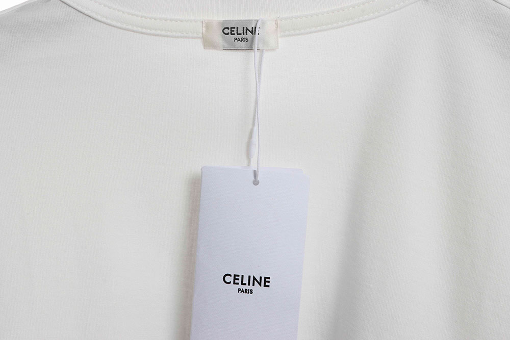 Ce**e rivet letter short sleeves