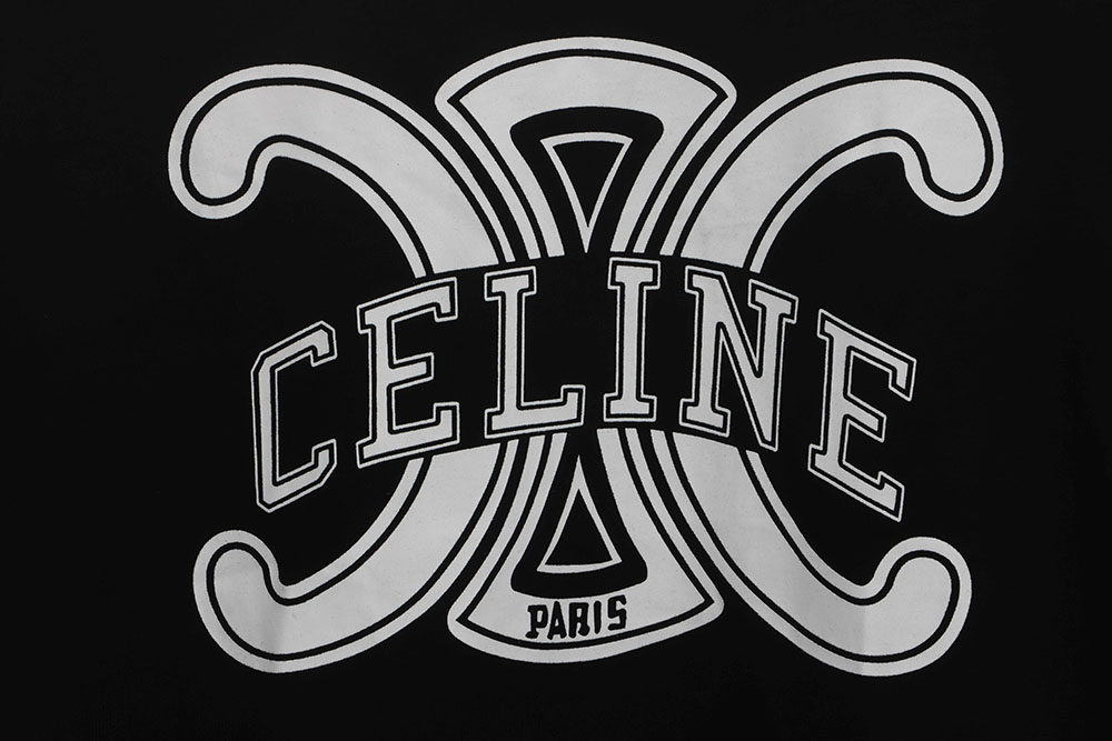 Ce**e arc de triomphe logo printed short sleeves