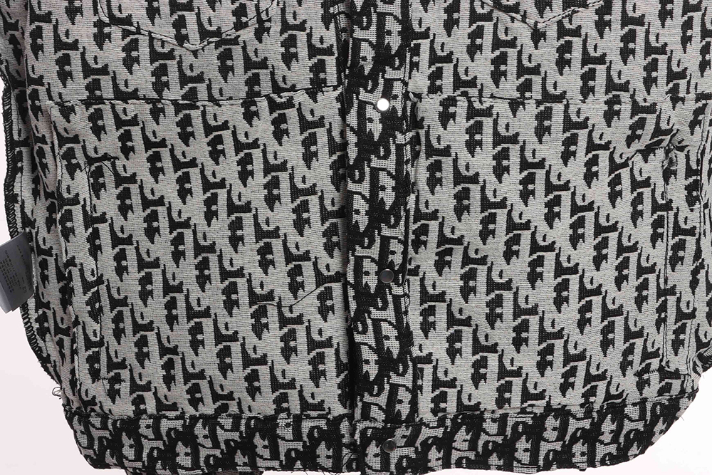 D*or classic logo jacquard all-over printed jacket