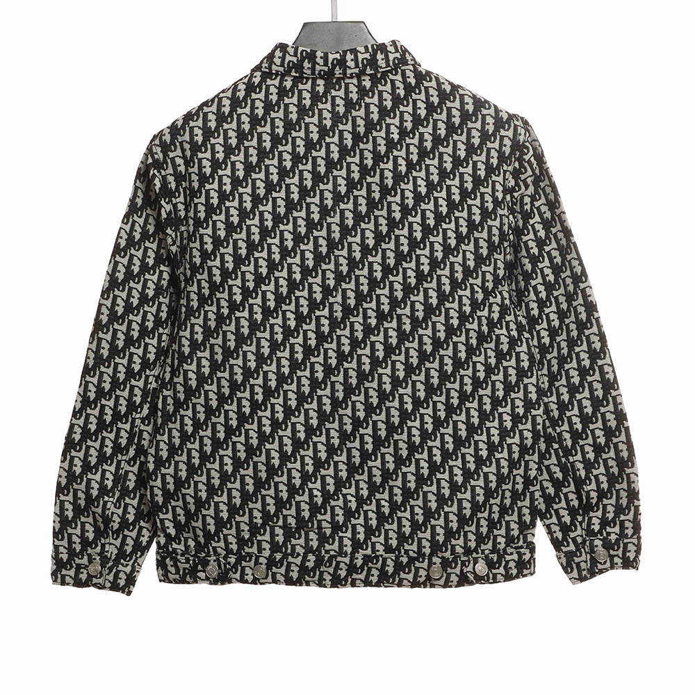 D*or classic logo jacquard all-over printed jacket