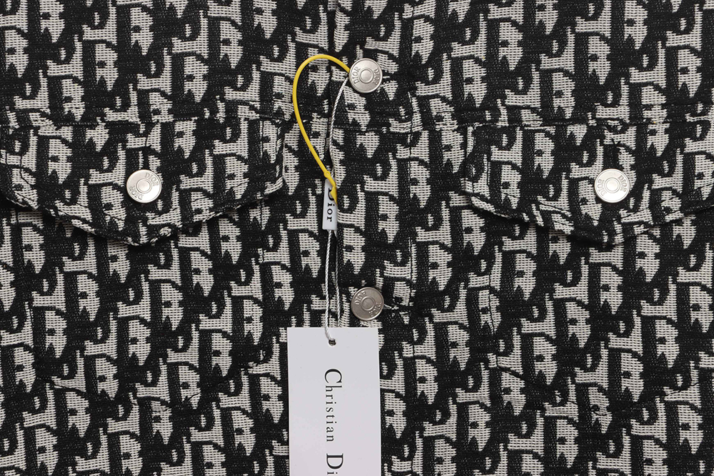 D*or classic logo jacquard all-over printed jacket