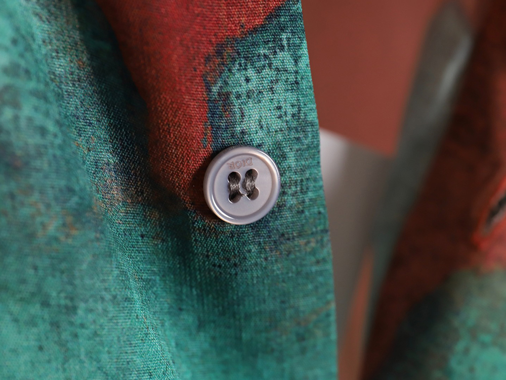 D*or 24ss fun little foot pattern new short-sleeved shirt