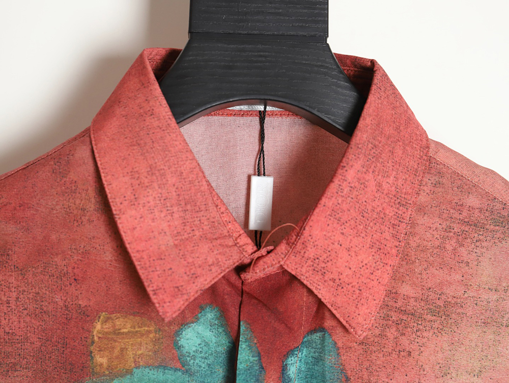 D*or 24ss fun little foot pattern new short-sleeved shirt