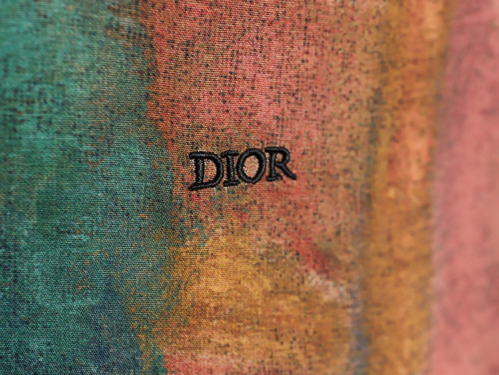 D*or 24ss fun little foot pattern new short-sleeved shirt