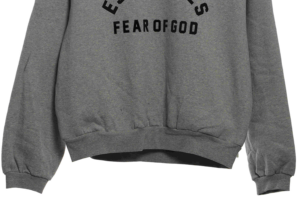 FOG double polyline curved letter hoodie