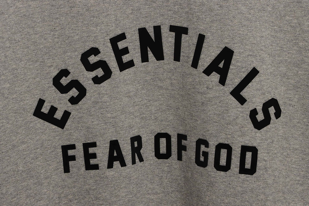 FOG double polyline curved letter hoodie