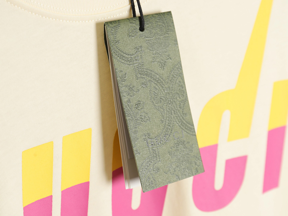 G*u*i limited edition lightning letter print short sleeves