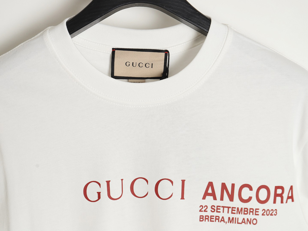 G*u*i classic letter logo round neck short sleeves