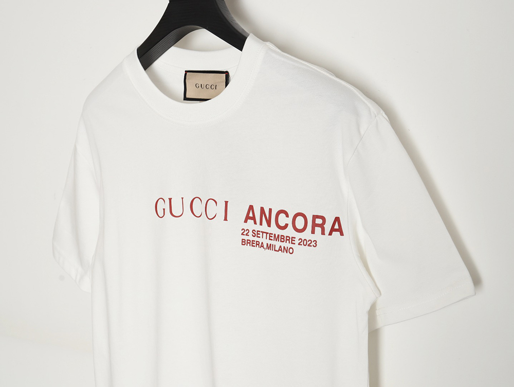 G*u*i classic letter logo round neck short sleeves