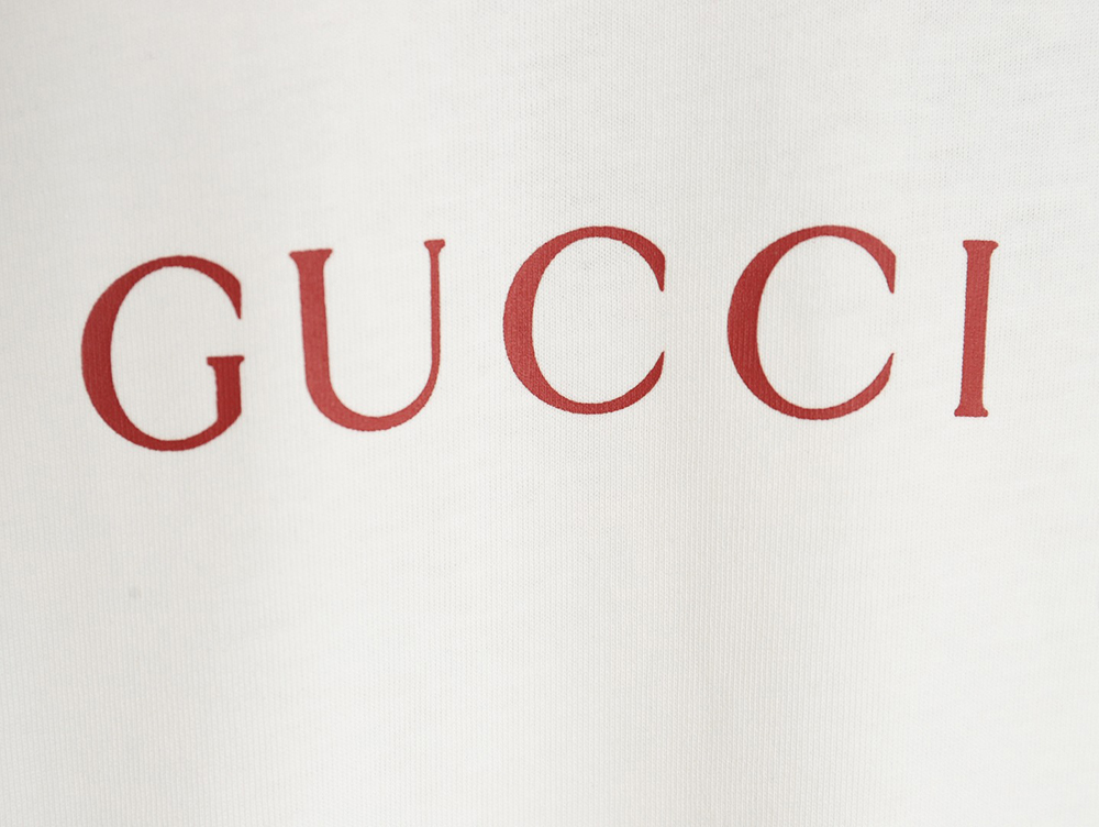 G*u*i classic letter logo round neck short sleeves