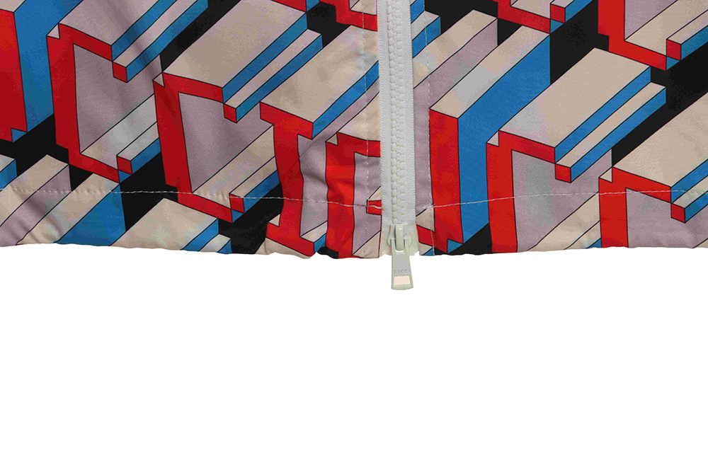 G*u*i 3d letter print jacket