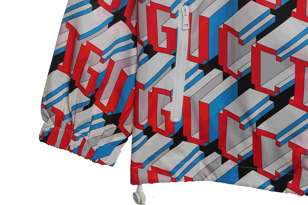 G*u*i 3d letter print jacket