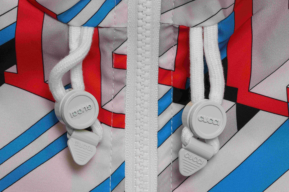 G*u*i 3d letter print jacket