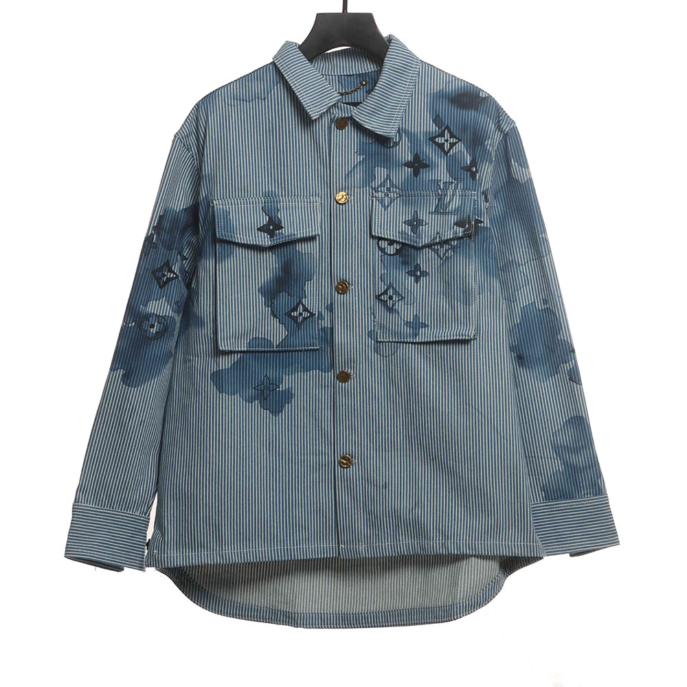 LV ink presbyopic denim jacket
