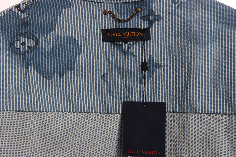 LV ink presbyopic denim jacket