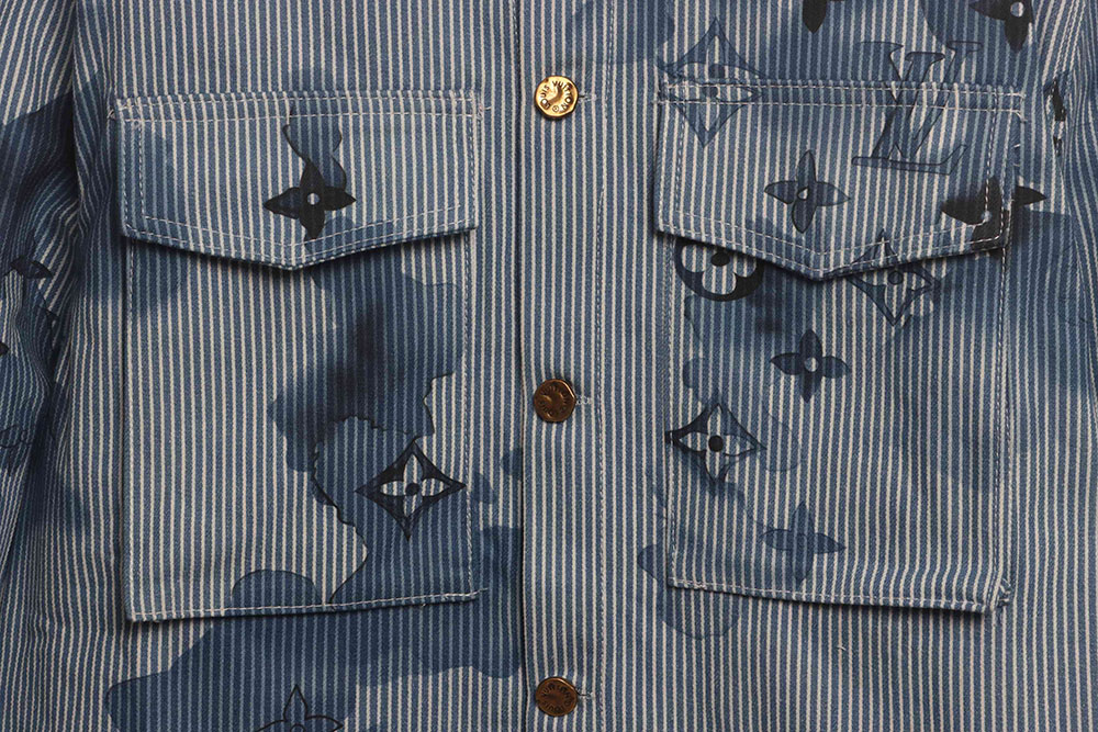 LV ink presbyopic denim jacket