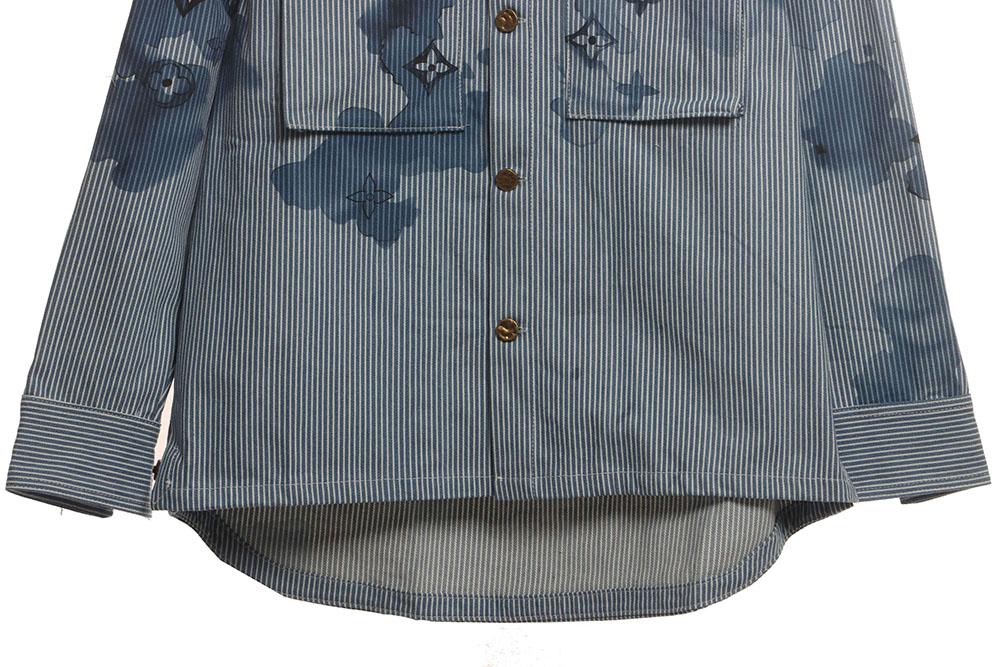 LV ink presbyopic denim jacket