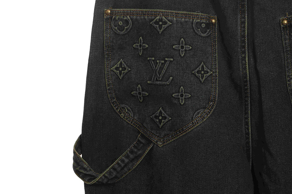 LV embossed jeans