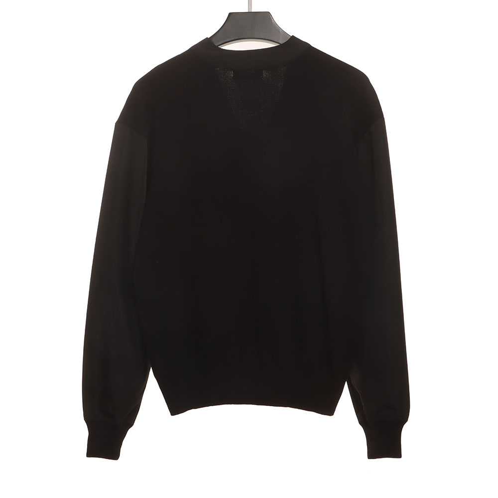 LV monogram embroidered patchwork cardigan