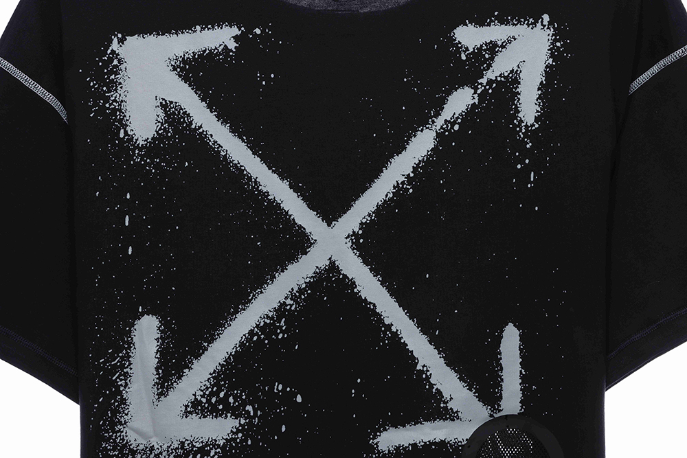 Nike & Off White joint irregular short sleeves