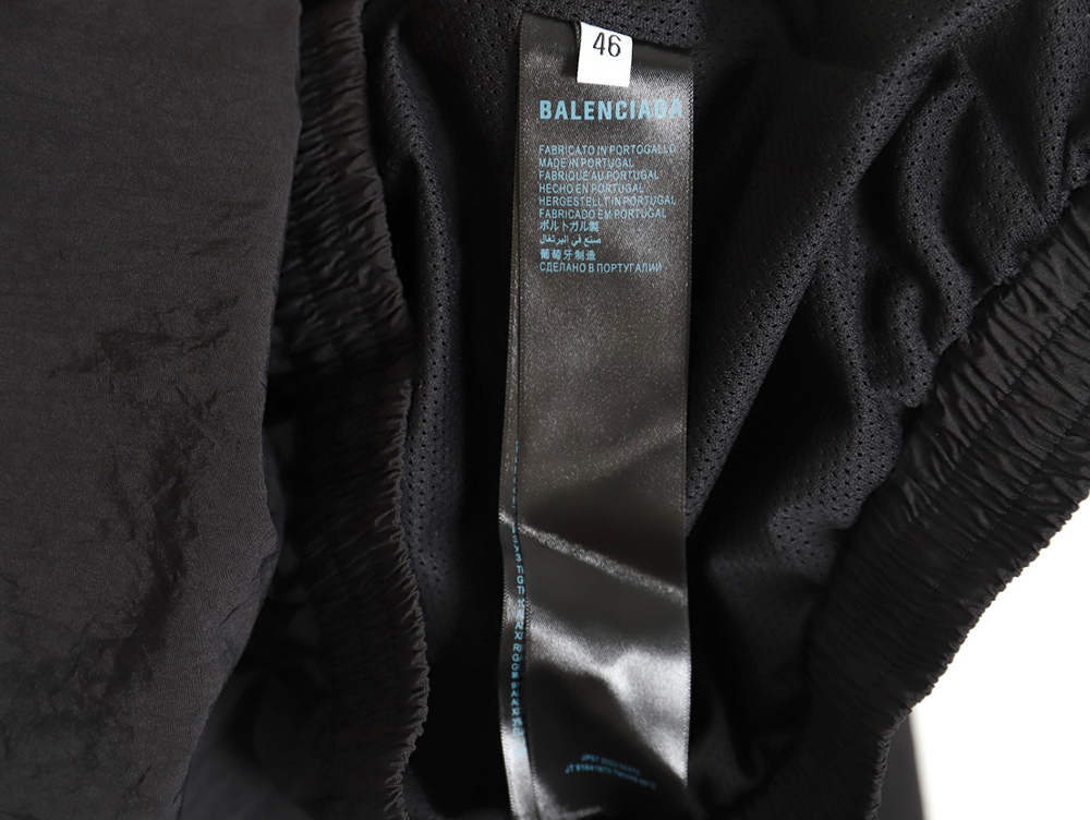 Ba*len*cia*ga 24ss 3b embroidered all black sports suit jacket