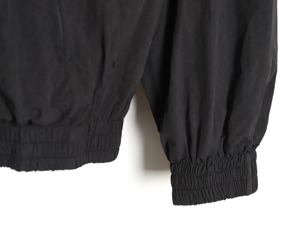 Ba*len*cia*ga 24ss 3b embroidered all black sports suit jacket