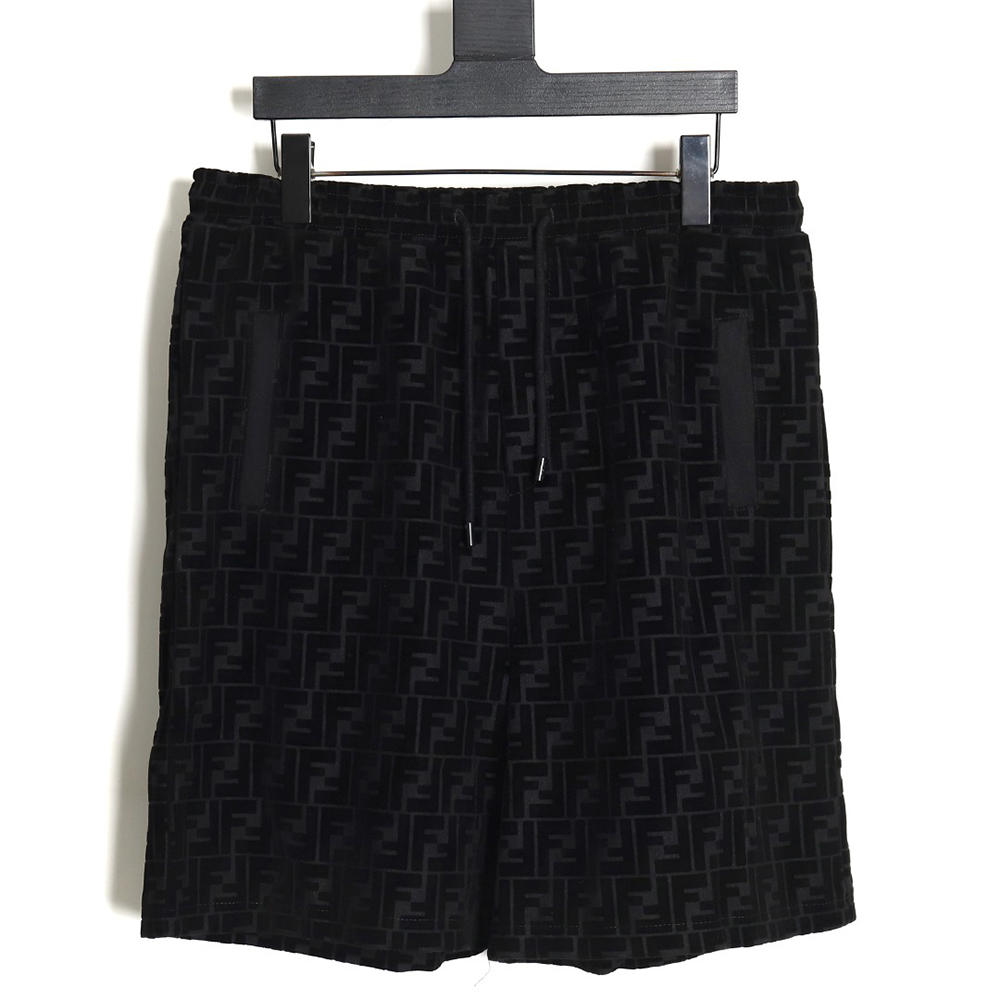 F**di 22ss ff all-over printed flocked shorts