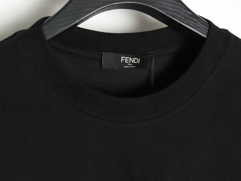 F**di double f colorful painted line printed short sleeves