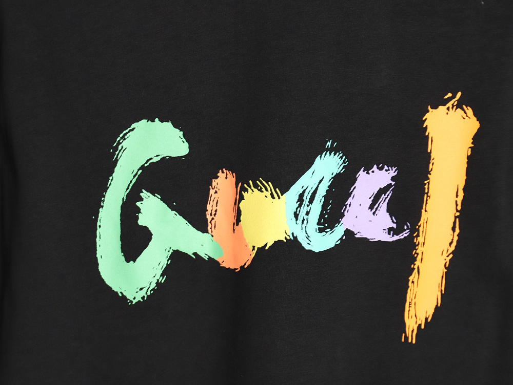 G*u*i classic sketch logo round neck short sleeves