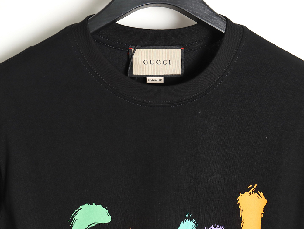 G*u*i classic sketch logo round neck short sleeves