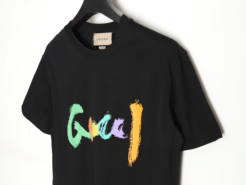 G*u*i classic sketch logo round neck short sleeves