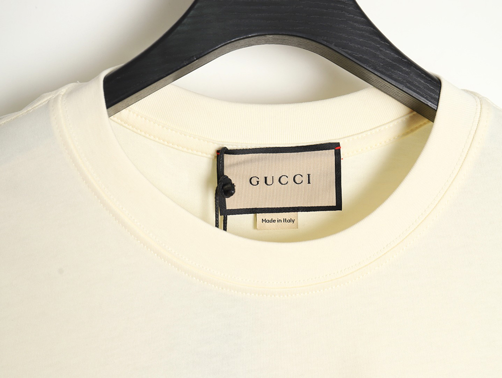 G*u*i 24ss rainbow letter print short sleeves