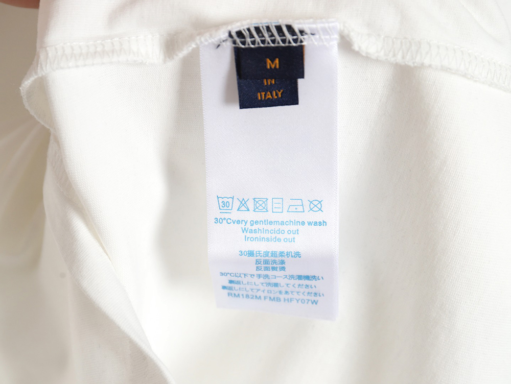 l0*is V*t0n cross-stitch monogram short-sleeve