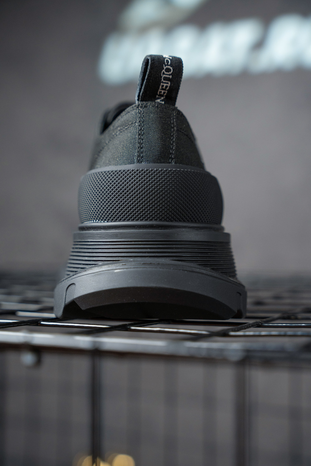 alexander M*Q*en tread slick lace up 