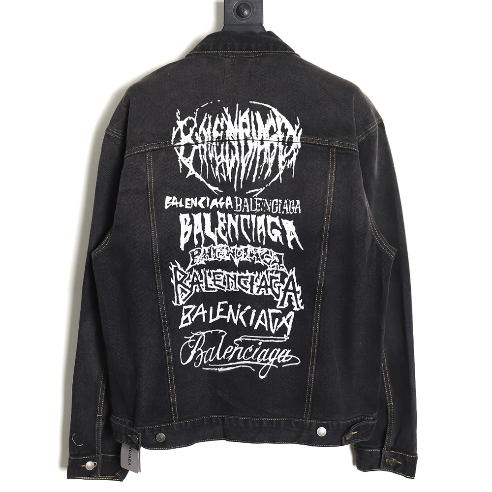 Ba*len*cia*ga 24ss year of the dragon limited graffiti denim jacket