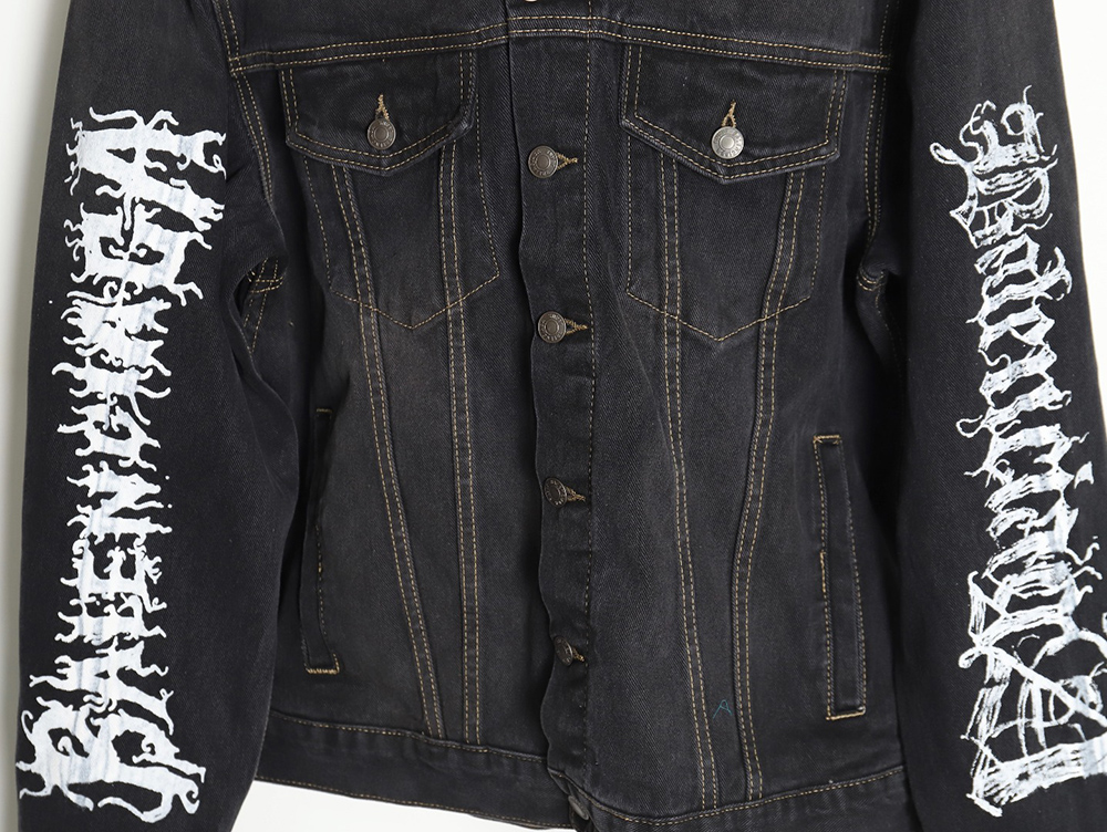 Ba*len*cia*ga 24ss year of the dragon limited graffiti denim jacket