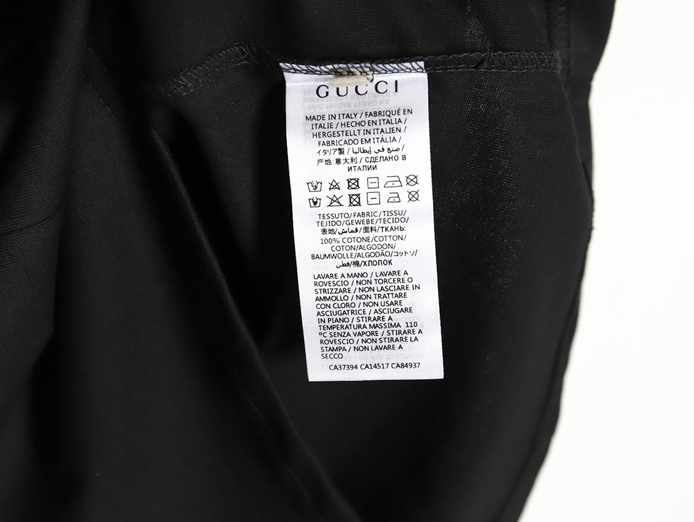 G*u*i 24ss embroidered letter print short sleeves tsk1