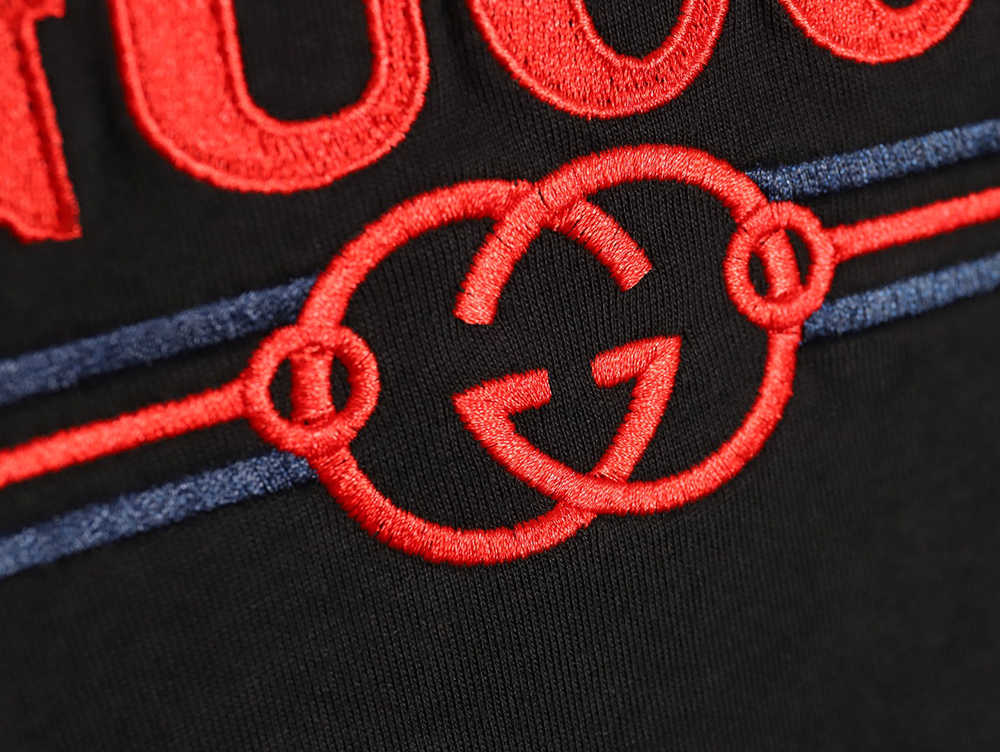 G*u*i 24ss embroidered letter print short sleeves tsk1