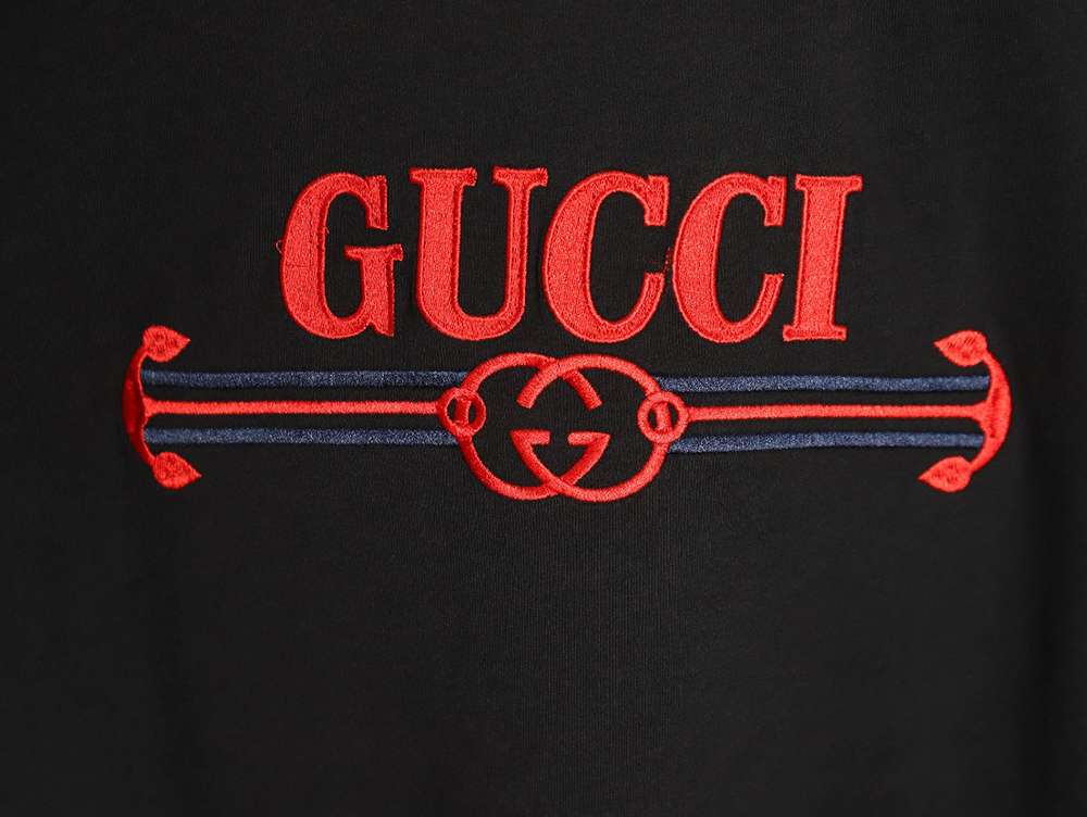 G*u*i 24ss embroidered letter print short sleeves tsk1