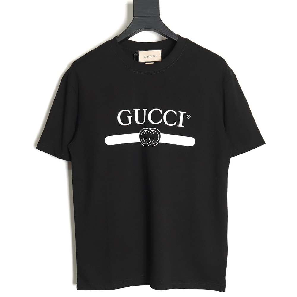 G*u*i 24ss belt interlocking round neck short sleeves tsk1