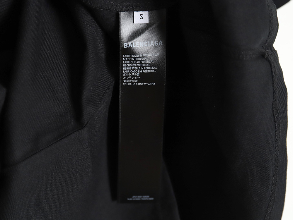 Ba*len*cia*ga blurred letter shadow short sleeves