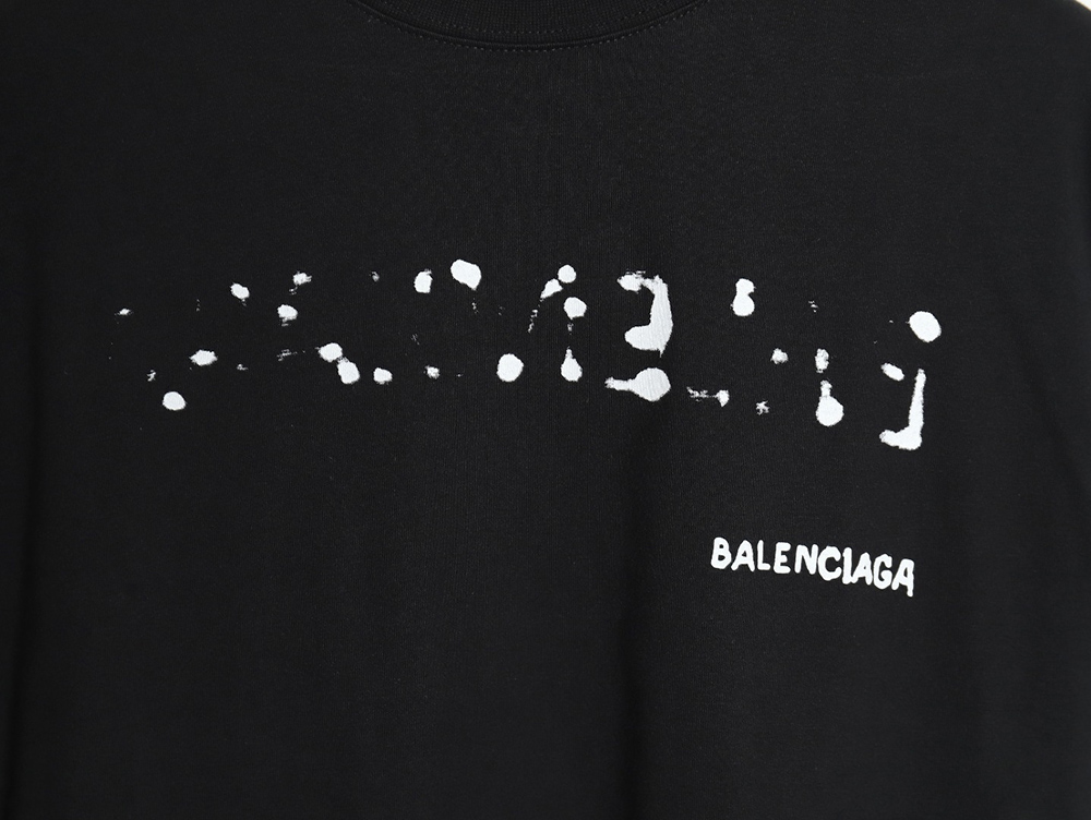 Ba*len*cia*ga blurred letter shadow short sleeves