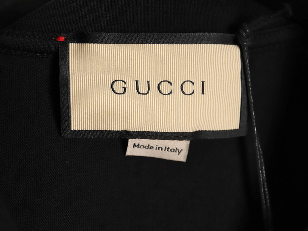 G*u*i little tiger head logo printed short sleeves