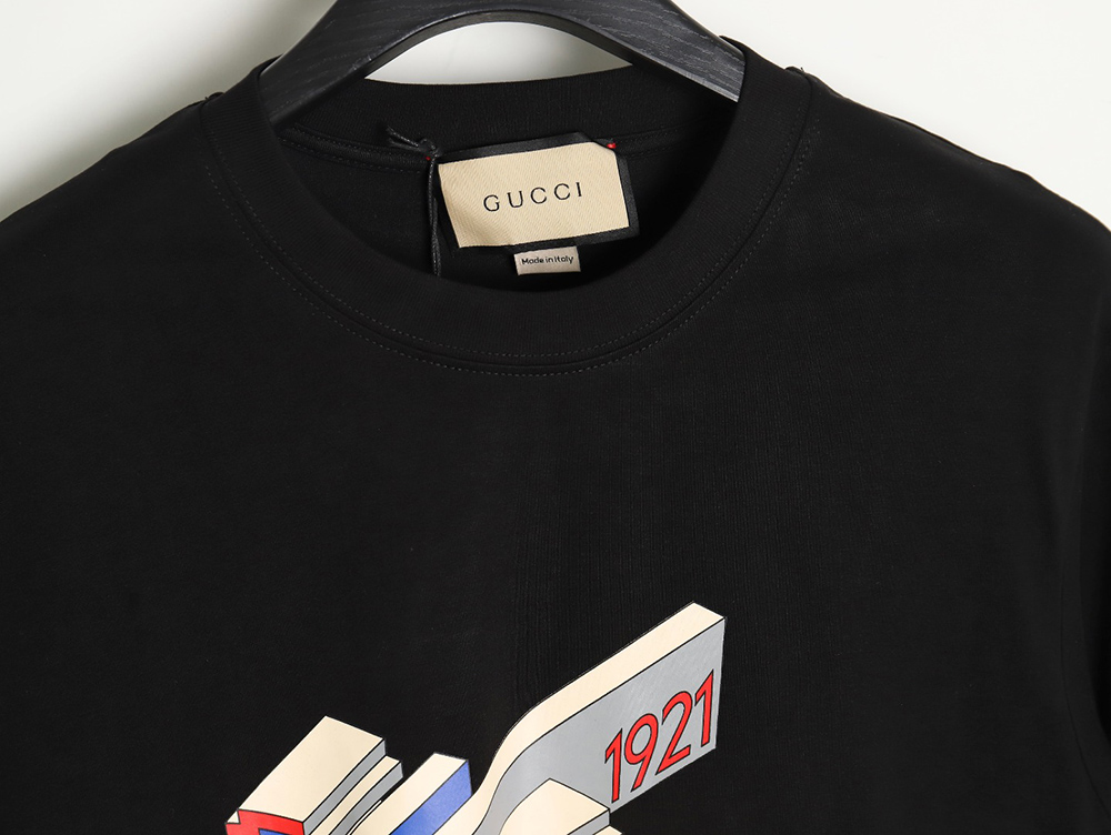 G*u*i 3d 1921 letter short-sleeved t-shirt